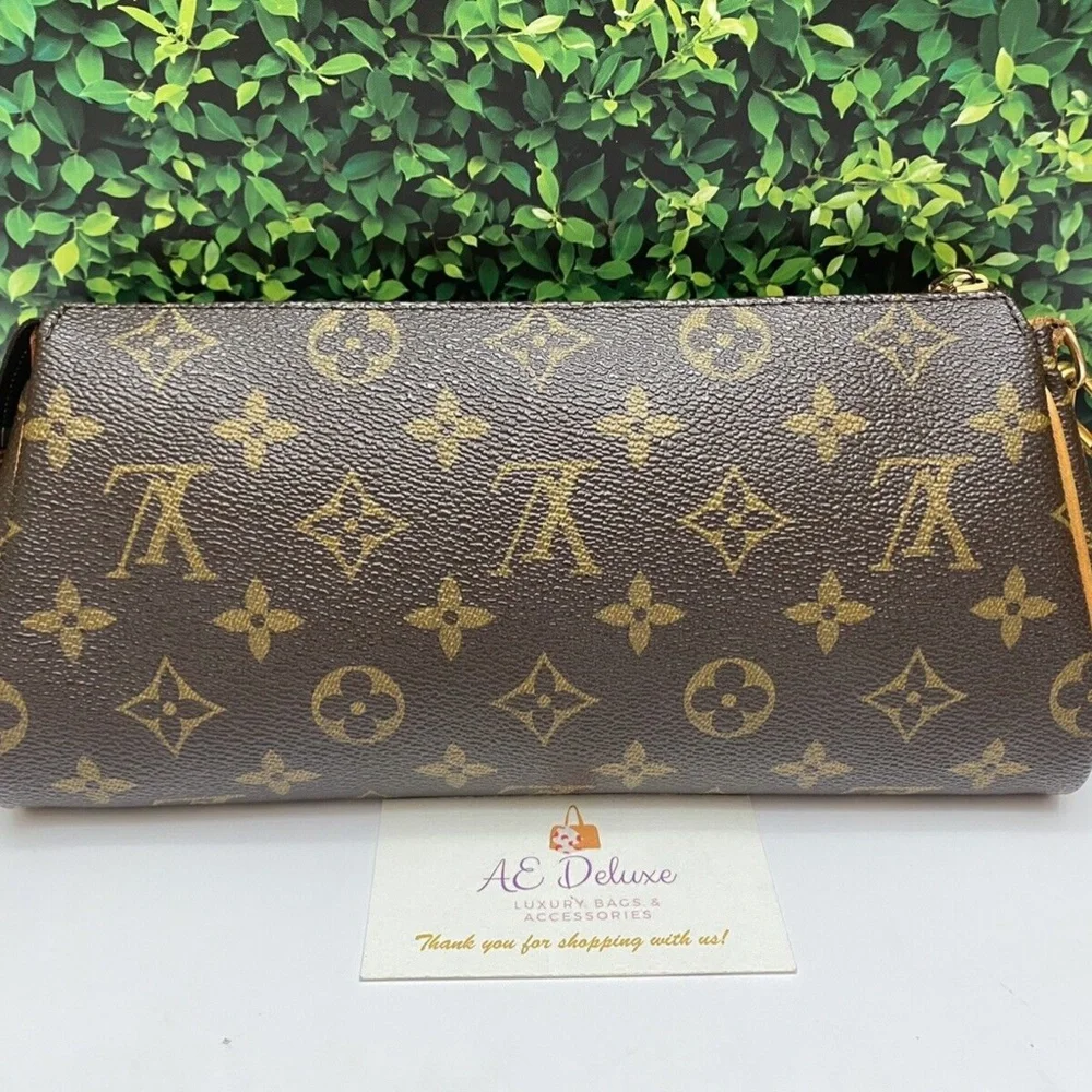 ❤️‍🩹SOLD❤️‍🩹 Louis Vuitton Eva Monogram Chain Clutch Purse Crossbody (AA3102) - Picture 3 of 16